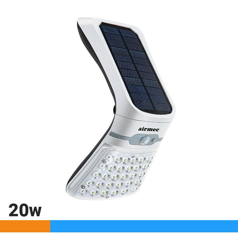 Foco Solar 200W All-Black, Luz Cálida / Fría, Sensor de Movimiento, Control  Remoto