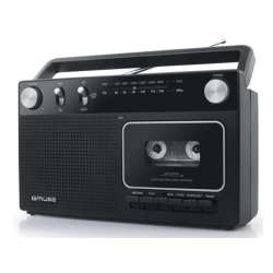 Radio Despertador - Muse M-030 R Negro Radio Analógica Fm/am Con