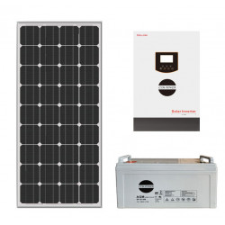 Kit De Panel Solar De 200 Vatios 100A 12V Batería Cargador W Barco Caravana  De