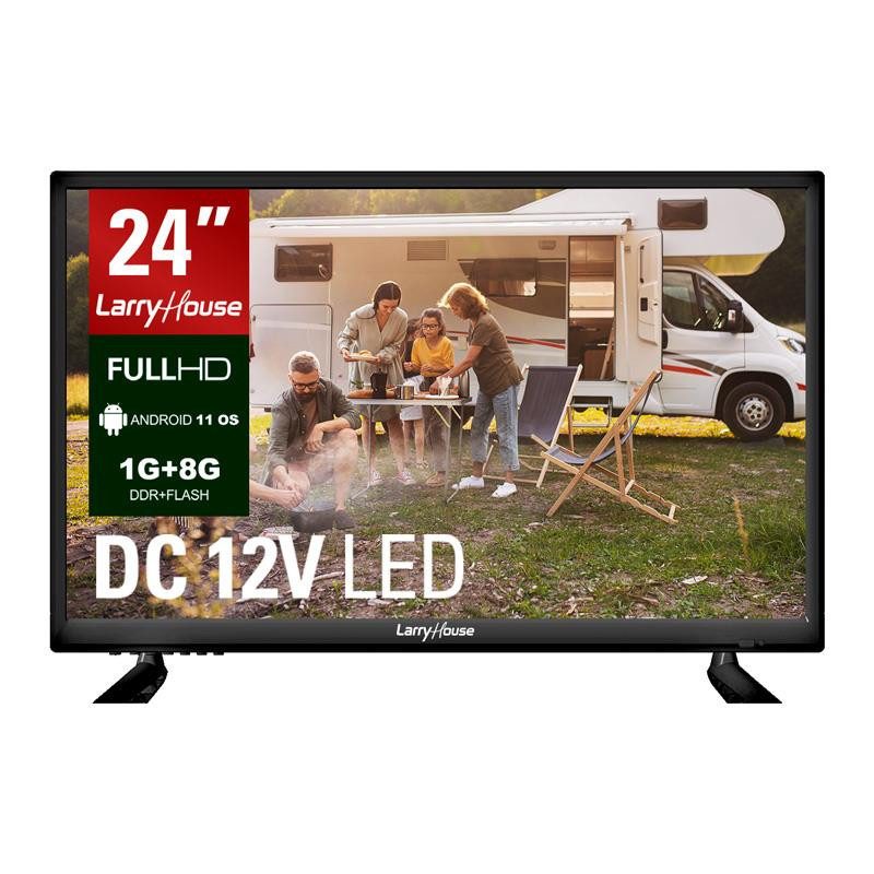 TV 32 pulgadas televisor inteligente de energía solar, los televisores LED,  DC 12V de tv, televisión