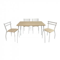 SET MESA DE COMEDOR Y 4...