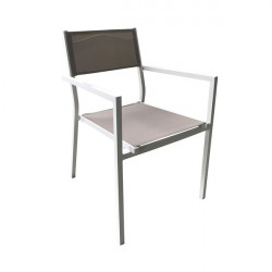 Conjunto de exterior Lagos, mesa de 180 cm y 6 sillas con brazos