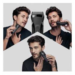 Comprar Philips Shaver Series 3000, afeitadora metálica de acero, afeitado  en seco/mojado, pelo facial, recargable, resistente al agua, maquinilla de  afeitar eléctrica inalámbrica para hombres