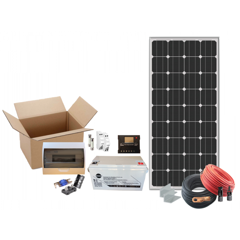 Kit panel solar E-ssential 130W-MPPT 10 A autocaravana RG-BQLDQQ02