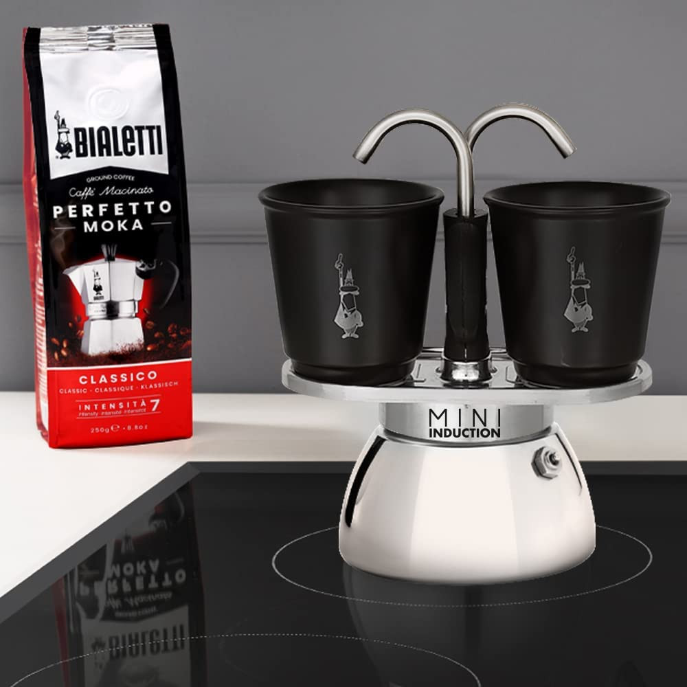 Cafetera Mini Express Induction con 2 tazas Bialetti