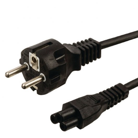 Cable alargador con conectores rápidos 2 Pin, 1m, negro