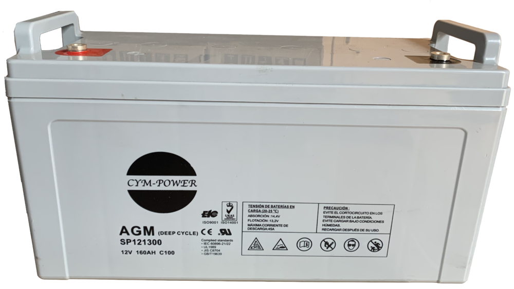 Batería AGM de 12V/100Ah - Todo SAI