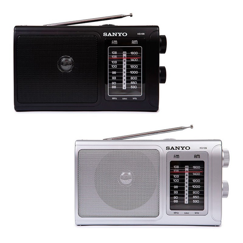 Home Vintage Radio de escritorio portátil AM/FM, funciona con batería o  alimentación de CA, | Conector para auriculares | Altavoz grande | Radio
